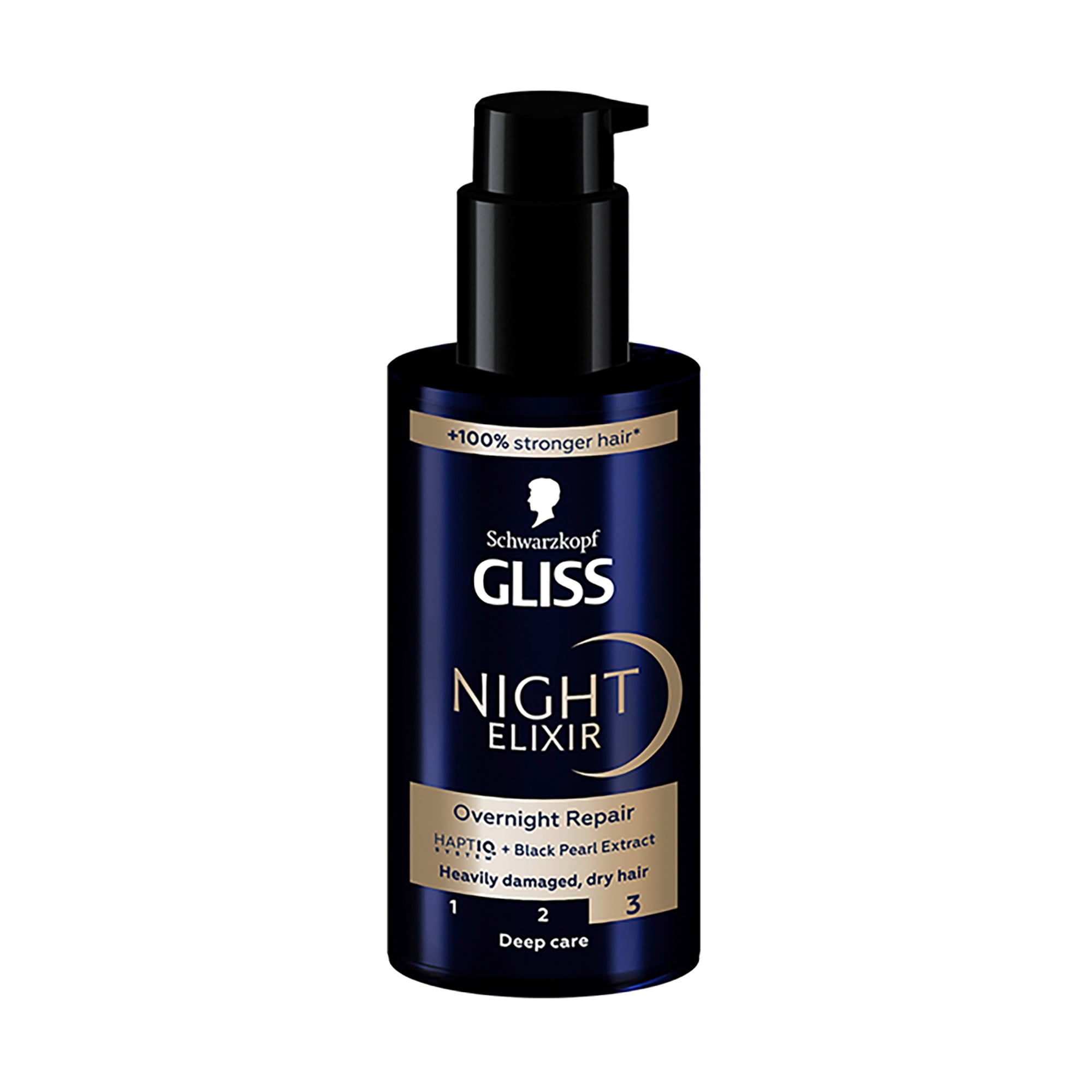 Незмивний відновлювальний еліксир Gliss Night Elixir Overnight Repair для дуже пошкодженого волосся,100 мл
